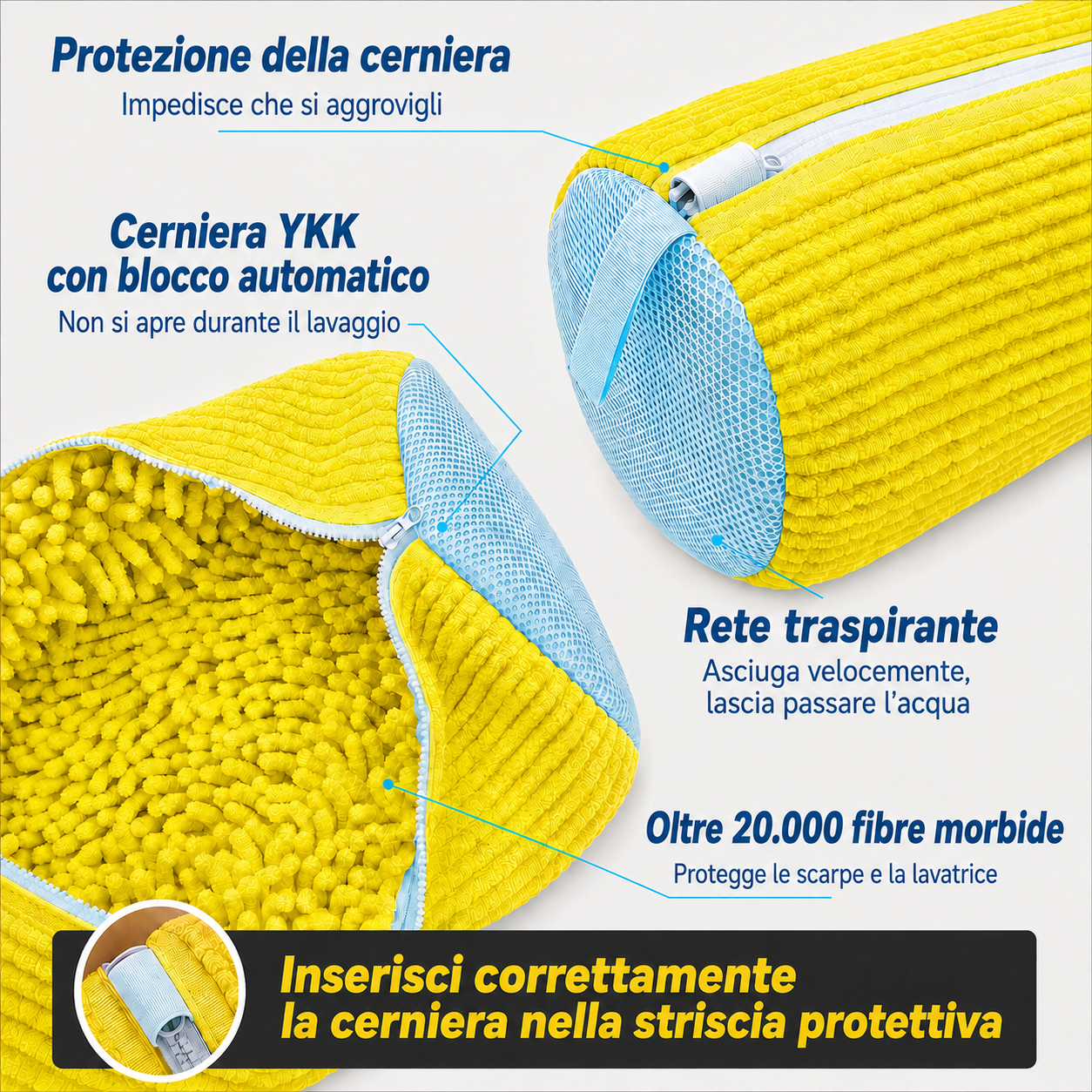 Sacca Lavatrice per Scarpe 360°